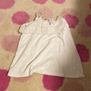 Zara girls lace tank top
